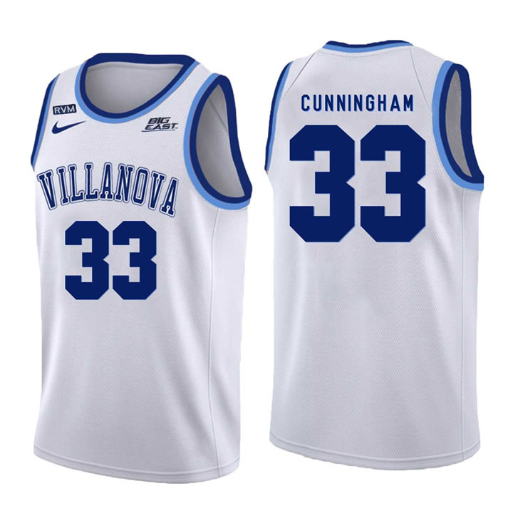Villanova Wildcats 33 Dante Cunningham White College Basketball Jersey Dzhi